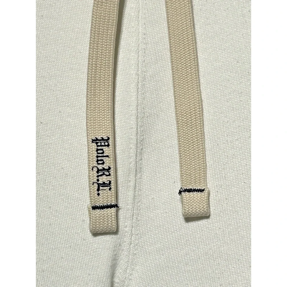 Vintage Polo Ralph‎ Lauren Mens Large Baggy 37X26 White Navy Stripe Sweatpants
